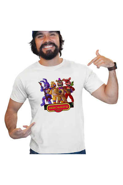 OEM Tricou Barbati Fnaf Party Five Nights at Freddy Horror Halloween