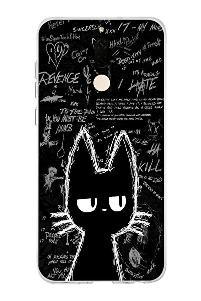 moonset Huawei Mate 10 Lite Uyumlu Baskılı Yumuşak Silikon Şeffaf Telefon Kılıfı