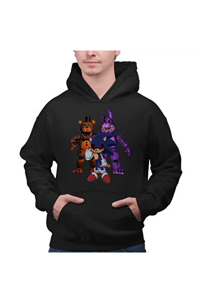 OEM Men's Hoodie Fnaf Sonic Five Nights at Freddy Horror Halloween
