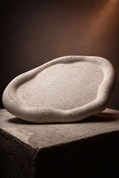 Gab workshop warmth Gab Terra Stone Decorative Presentation Plate |   Organic...
