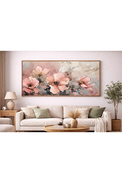 Tuba Decor Tek Parça Gerçek Ahşap Yatay Panorama Çerçeveli Tablo