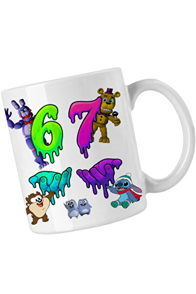 OEM Mug Fnaf Six Seven Five Nights at Freddy Horror Halloween