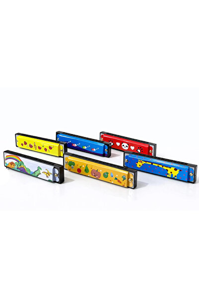 lowell home Patterned metal harmonica