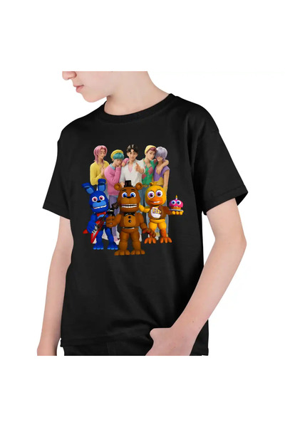 OEM Tricou Copii Baieti Fnaf Saja Boys Huntrix Five Nights at Freddy Horror H...