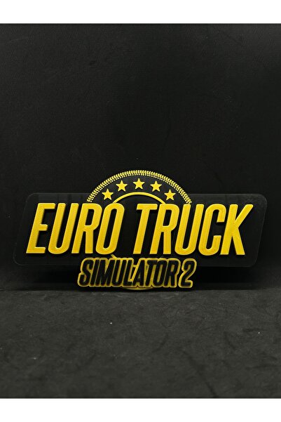 GoKa 3D Craft Euro Truck Simulator 2 (ETS2) Temalı Duvar Dekoru - Oyuncu Odas...