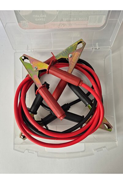 Kendo 150 Amper Oto Akü Takviye Kablosu – Booster Cable, 2,5 Metre, Güçlü Kro...