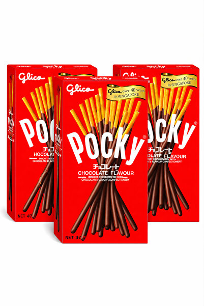 Glico 🍫 Set of 3x Pocky Chocolate – The Iconic Japanese Snack (Economy Bundle)