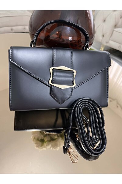 diclepolat Women's Buckle Faux Leather Hand and Shoulder Bag Marla