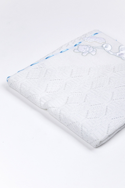 Yerli Baby Embroidered Knitwear Welsoft Blanket 85*95
