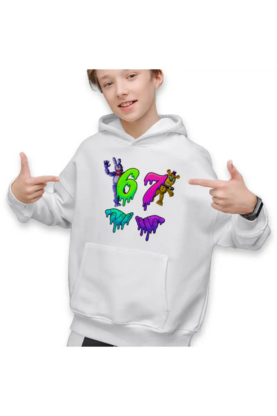 OEM Hanorac Copii Baieti Fnaf Six Seven Five Nights at Freddy Horror Halloween