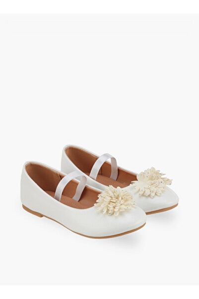 Flora Bella by Shoexpress Girls Floral Applique Ballerina Shoes