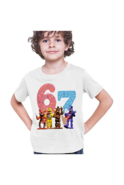 OEM Tricou Copii Baieti Fnaf Six Seven Ice Cream Party Five Nights at Freddy ...