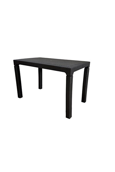 nar sokağı Camsız 70x120 cm Rattan Bahçe Balkon Masası