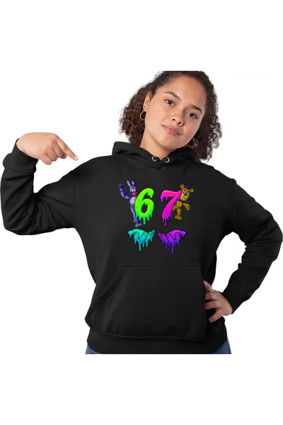 OEM Hoodie Women Fnaf Six Seven Five Nights at Freddy Horror Halloween