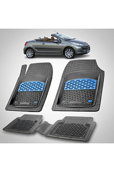 TEAMCAR Πατάκια αυτοκινήτου τύπου δίσκου συμβατά με Peugeot 207 CC (2006-2009...