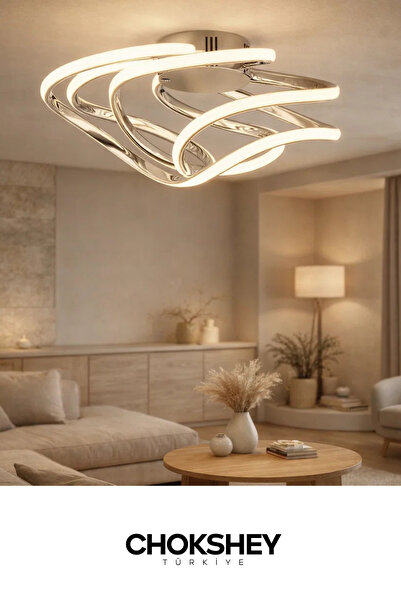 Onba Yeni Nesil LED Tavan Avizesi | Minimal Tasarım, Güçlü Aydınlatma, 3 Işık...