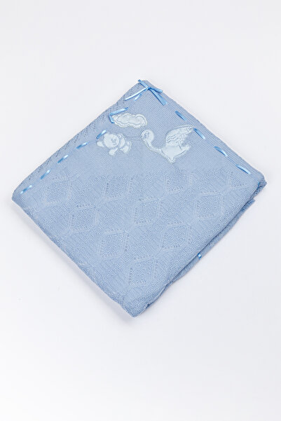 Yerli Baby Embroidered Knitwear Welsoft Blanket 85*95