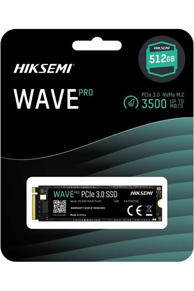 Hiksemi محرك أقراص الحالة الصلبة Wave (P) بسعة 512 جيجابايت من نوع NVMe M.2 P...