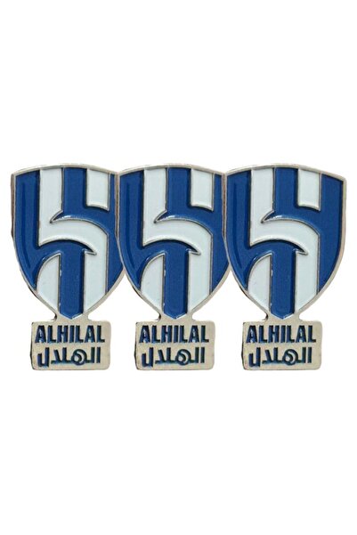 no markte 3 Pieces of Metal Crescent Stickers for Mobile or Any Smooth Surface