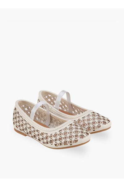 Flora Bella by Shoexpress Girls Laser Cut Ballerina Shoes