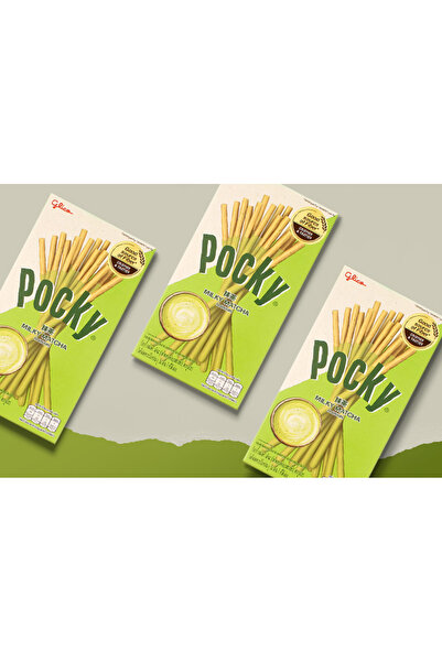 Glico Set 3 x Pocky Matcha Green Tea, – The Authentic Flavor of Japan