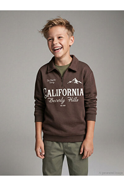 LC Waikiki Shining Store's Glittering Choices California Printed Turn-Down Ro...