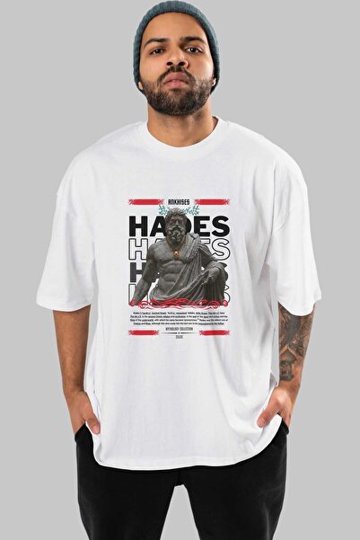 Ankhises Hades 3 Mythology Front Printed Oversize T-Shirt Men Women Cotton Cr...