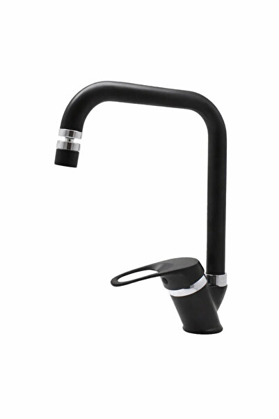 Fulcie صنبور حوض المطبخ من الكروم الأسود
