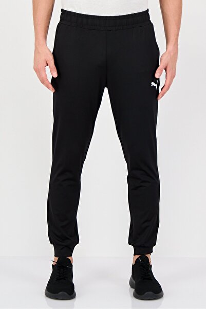Puma Men Sportswear Fit Brand Logo Training Track Pants, Black