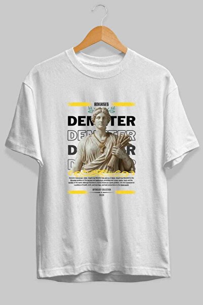 Ankhises Demeter 1 Mythology Front Printed Oversize T-Shirt Men Women Cotton ...