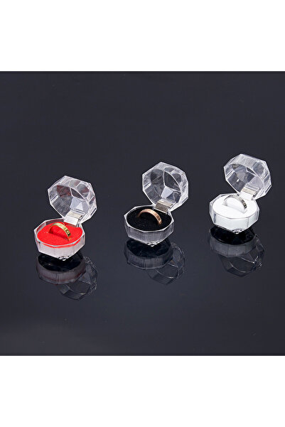 Saatistan Cutie de inele din plastic transparentă și elegantă, ideală pentru ...