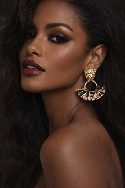 Kmod Life Leopard Patterned - Leopard Figured Dangle Zara Model Earrings