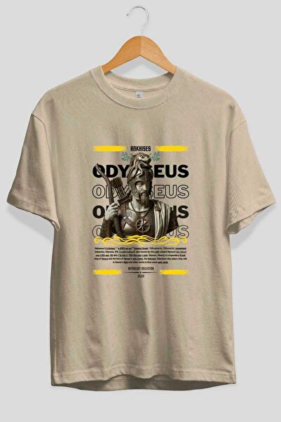 Ankhises Odysseus 2 Mythology Front Printed Oversize T-Shirt Men Women Cotton...