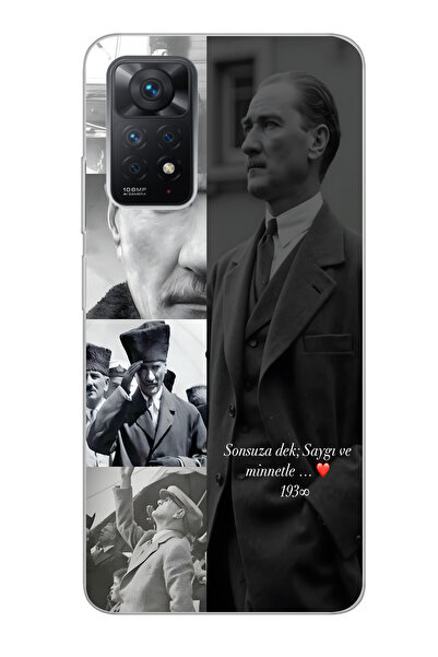 moonset Redmi Note 11 Pro/Note 12 Pro 4G Uyumlu Baskılı Yumuşak Silikon Şeffa...