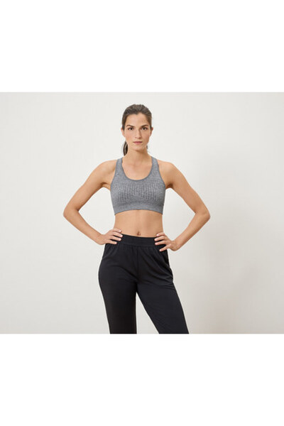 Tchibo Women's Seamless Sports Bustier, Kırç. Gray