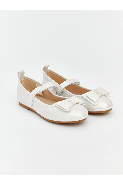 LC Waikiki Meral kolekcija ecru Kožnog izgleda devojka Baletanke