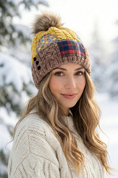 Kapin Patterned Knitted Beret