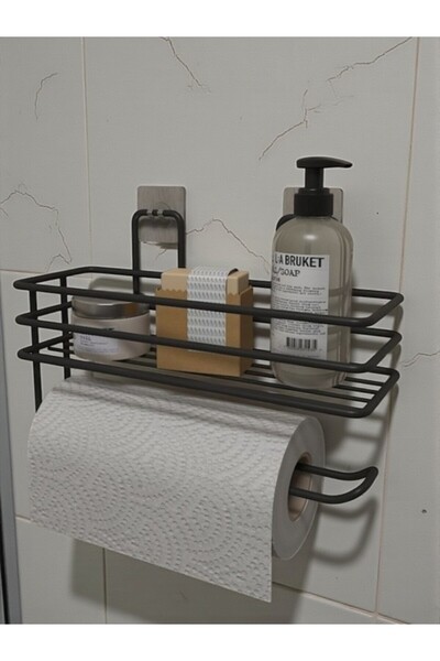 CocoVia Αυτοκόλλητος διακοσμητικός οργανωτής μπάνιου με ράφια Οργανωτής μπάνι...