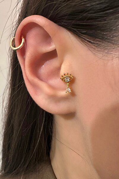 Okko Store Çelik Sallantılı Kirpikli Göz Piercing