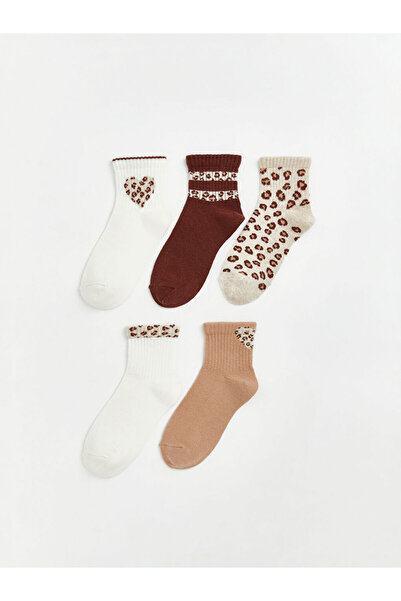 LC Waikiki RMZ Clothing Difference Момичешки чорапи с мотиви, 5 чифта