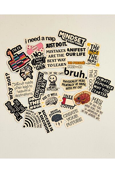 Studio D arte DIY KIT Eğlenceli Öğrenci Sınav Motivasyon Sticker Set Ajanda D...