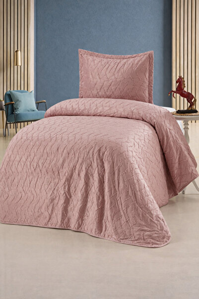Bikaya Home Zara Single Velvet Bedspread Set |   180X240 cm |   Soft Textured...
