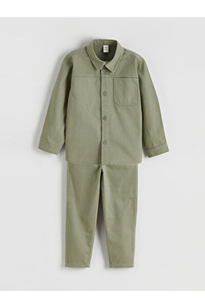 LC Waikiki RMZ GİYİM FARKİLYA قميص وبنطلون من الجبردين للأولاد