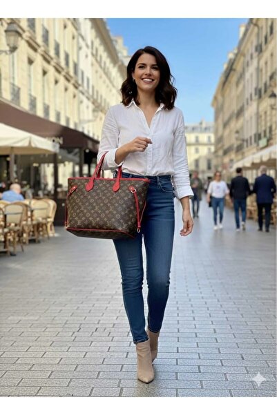 w white stars sports & wear Women-Girls Lv Pattern Modern Shoulder Bag