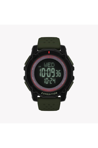 Timex Men's Solar Digital, Black/Green | Tw4b33700