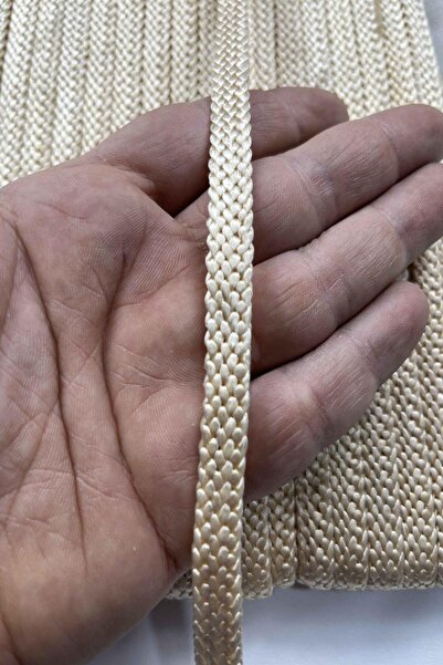 Hobigram Calluna Knitted Ribbon – 1 cm Width – 1 Meter |   Cream Tone Natural...