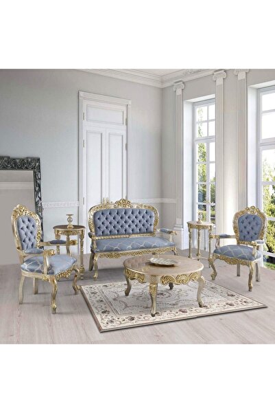 Dekordelisi Antik Avantgarde Luxury Mobilya Lisa Sohbet Takımı Poliüretan Dol...