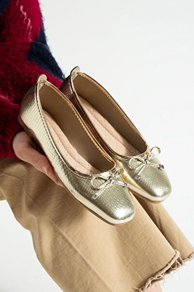 Mira style Simila Shiny Square-Shaped Ballet Flats Daily Women's Shoes