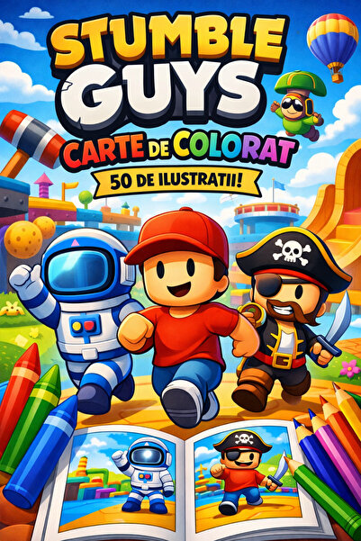 Stumble Guys Coloring book, 50 illustrations, A4