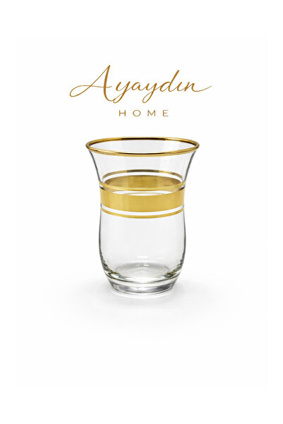 Paşabahçe 42191 Bel Yaldızlı Çay Bardağı 6’lı Set - Ayaydın Home